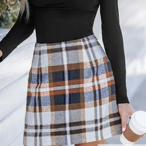 Cupshe plaid mini skirt